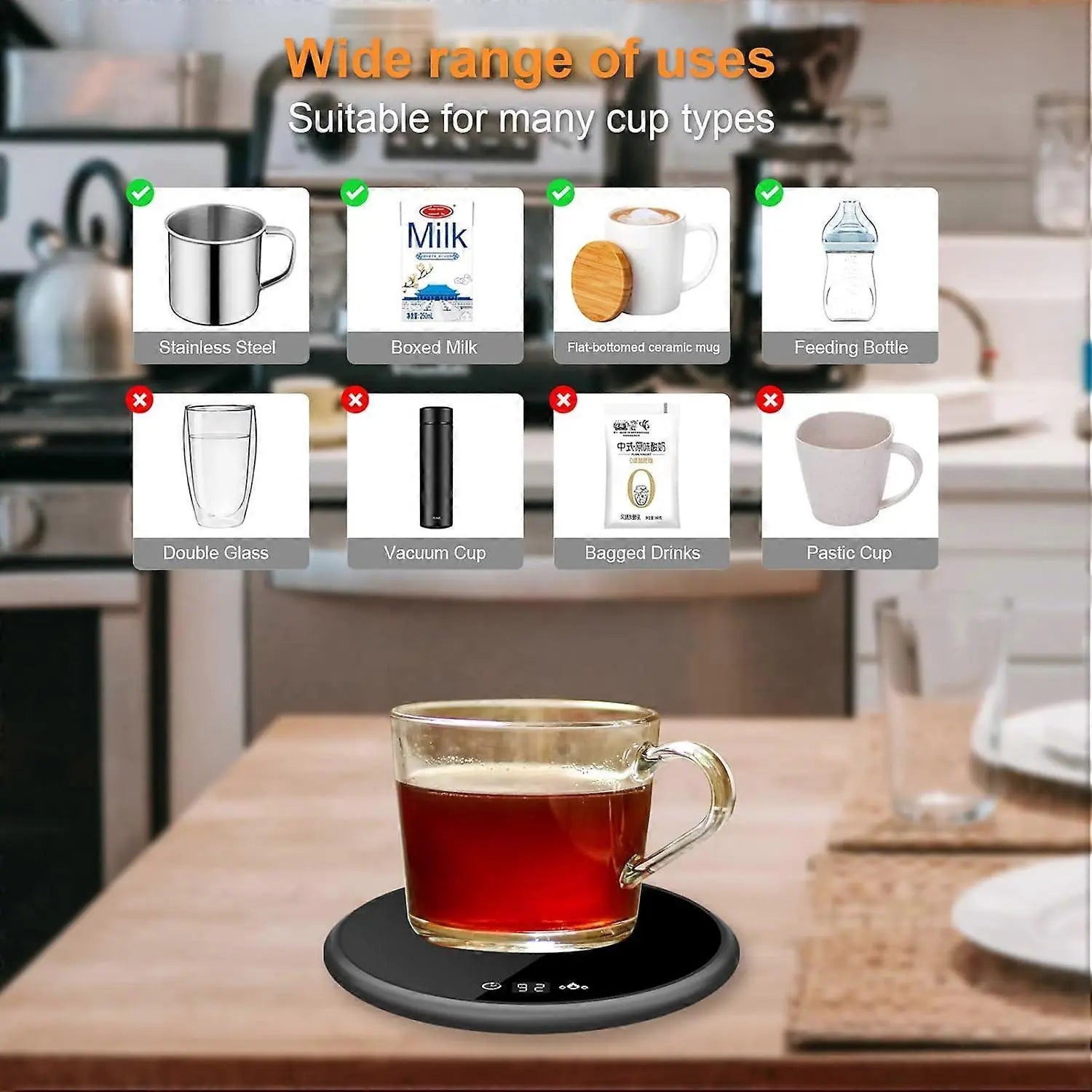 Coffee Mug Warmer for Home Desk with Auto Shutoff Wholesale Hub