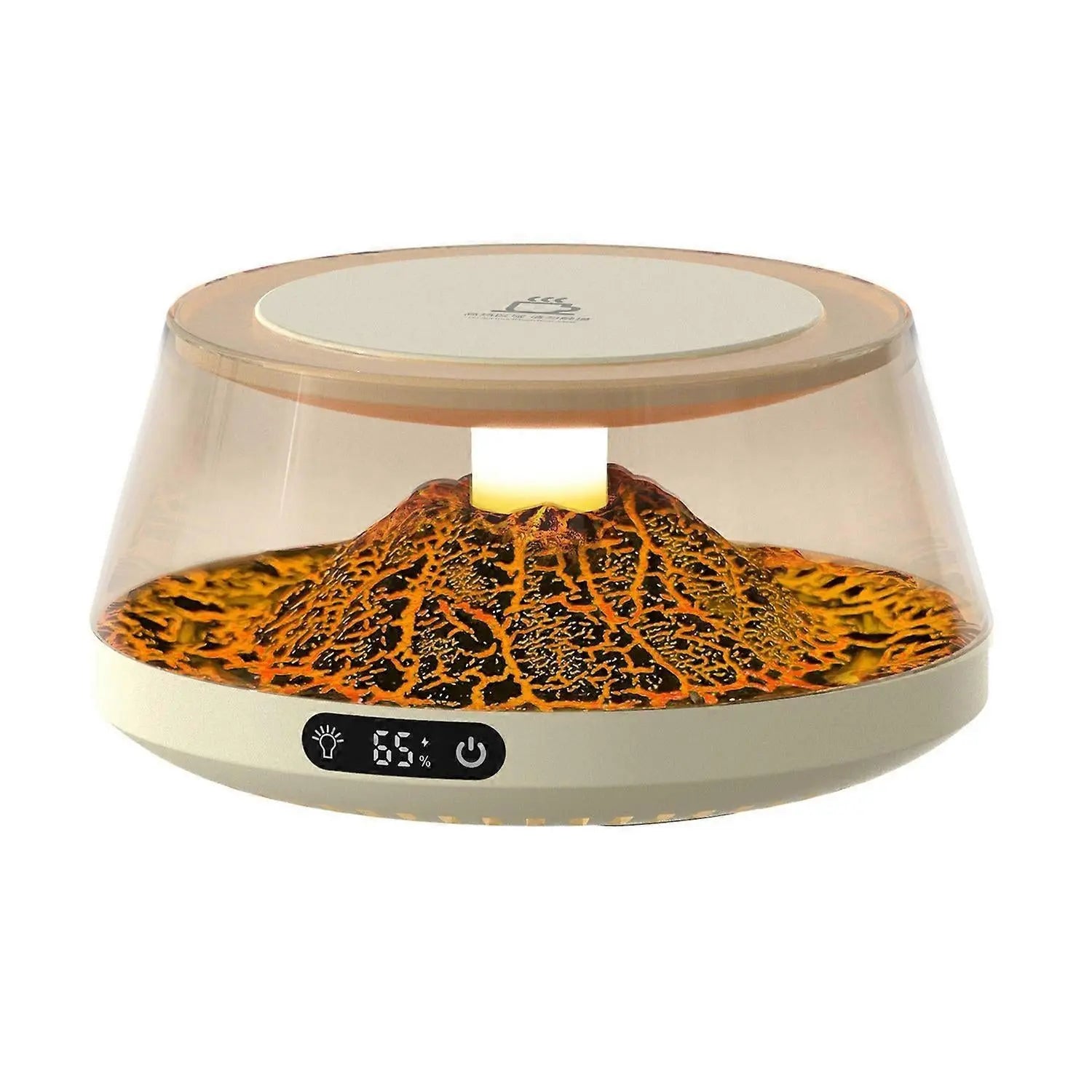 Coffee Mug Warmer, 4 Temp Settings, Simulated Volcano Design Wholesale Hub