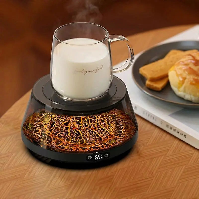 Coffee Mug Warmer, 4 Temp Settings, Simulated Volcano Design Wholesale Hub
