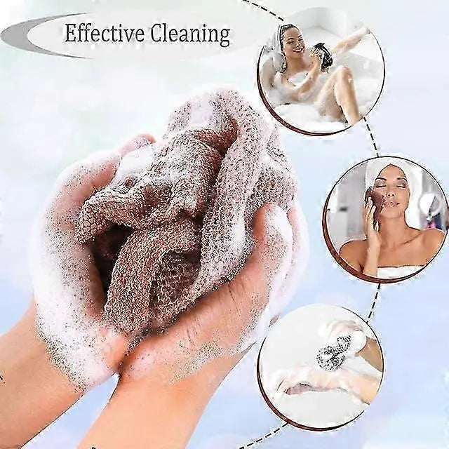3pcs African Net Sponge, Bath Body Scrubber, Exfoliating Net Wholesale Hub
