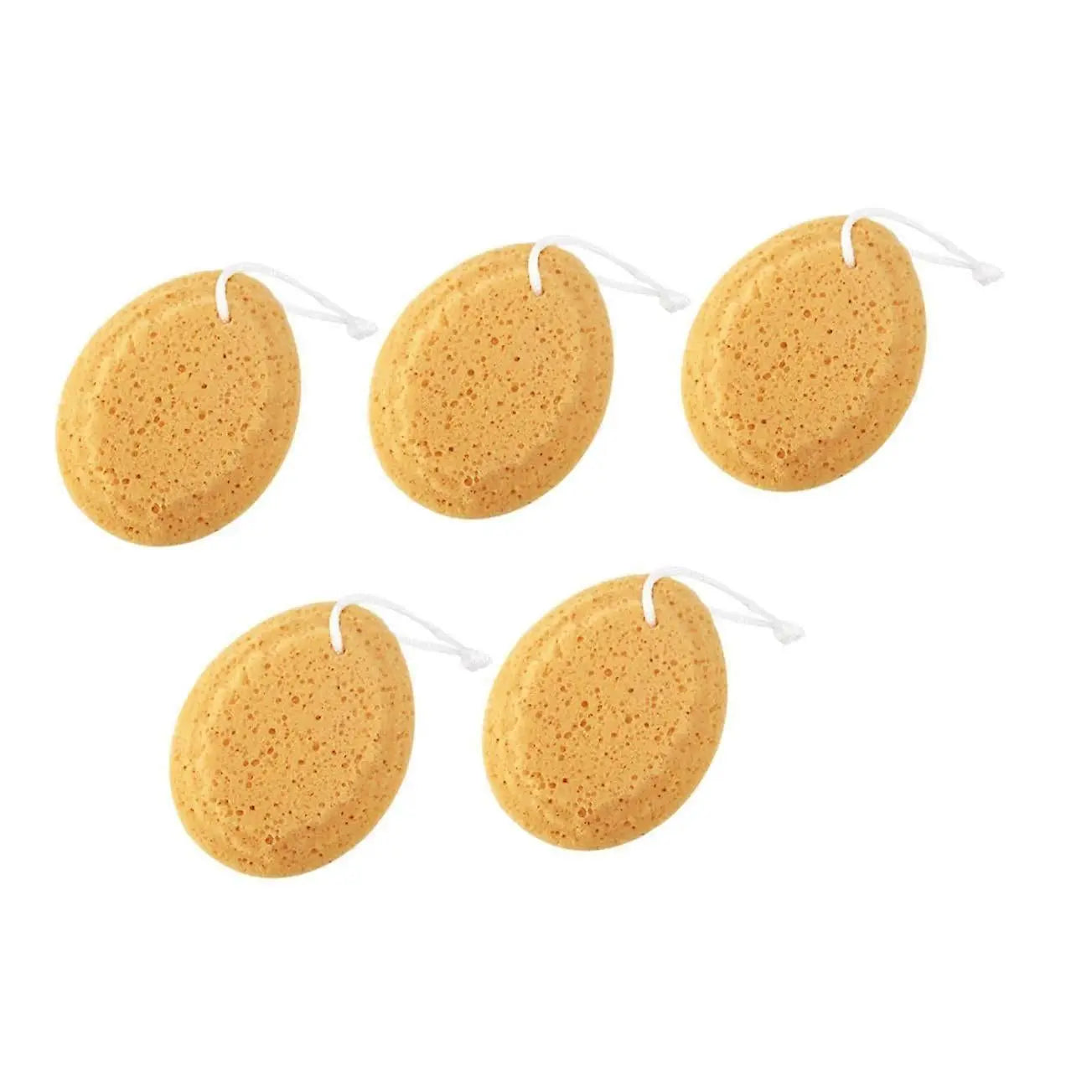 5pcs African Net Sponge, Loofah Bath Shower Body Scrubber - Brown Wholesale Hub