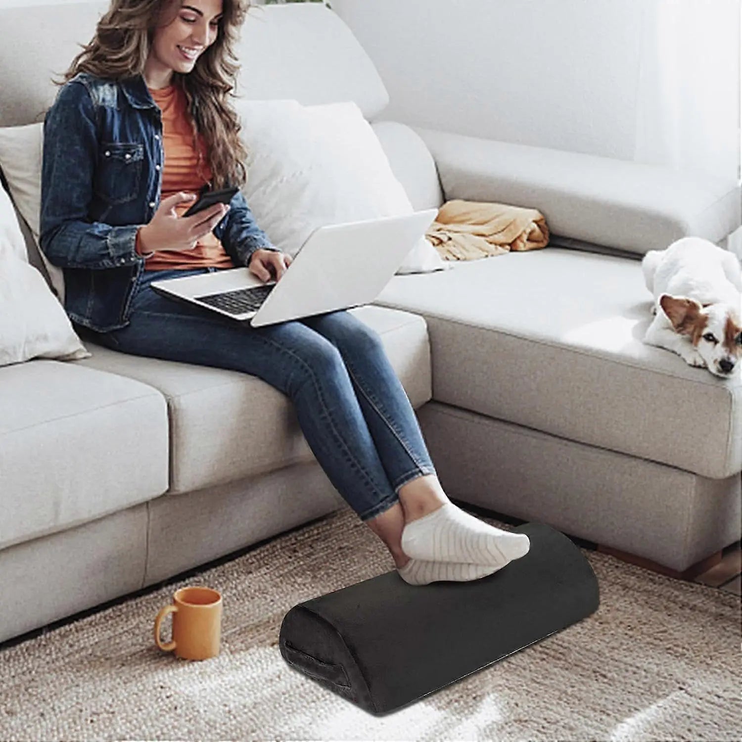 Ergonomic Foam Foot Rest Pillow, Soft Desk Leg Support Wholesale Hub