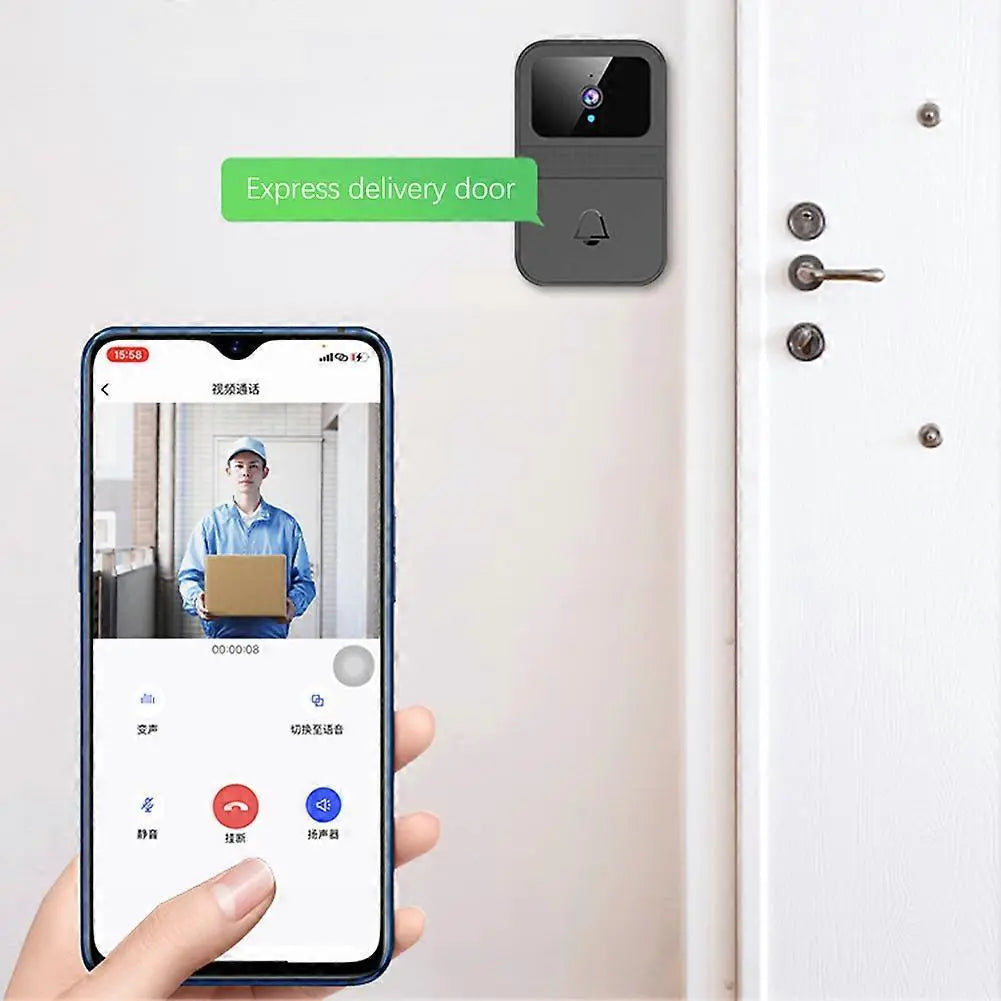 Smart Wireless Video Doorbell, Two-Way Audio, Rechargeable Wholesale Hub