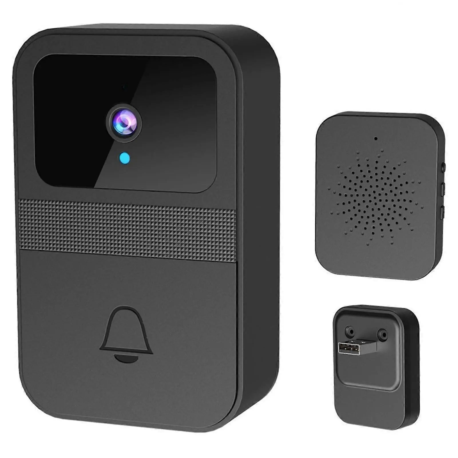 Smart Wireless Video Doorbell, Two-Way Audio, Rechargeable Wholesale Hub