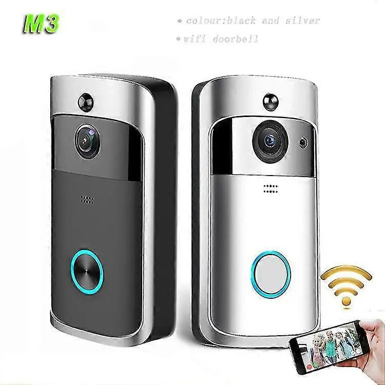Wireless Video Doorbell Camera with Ringtone, Silver Wholesale Hub