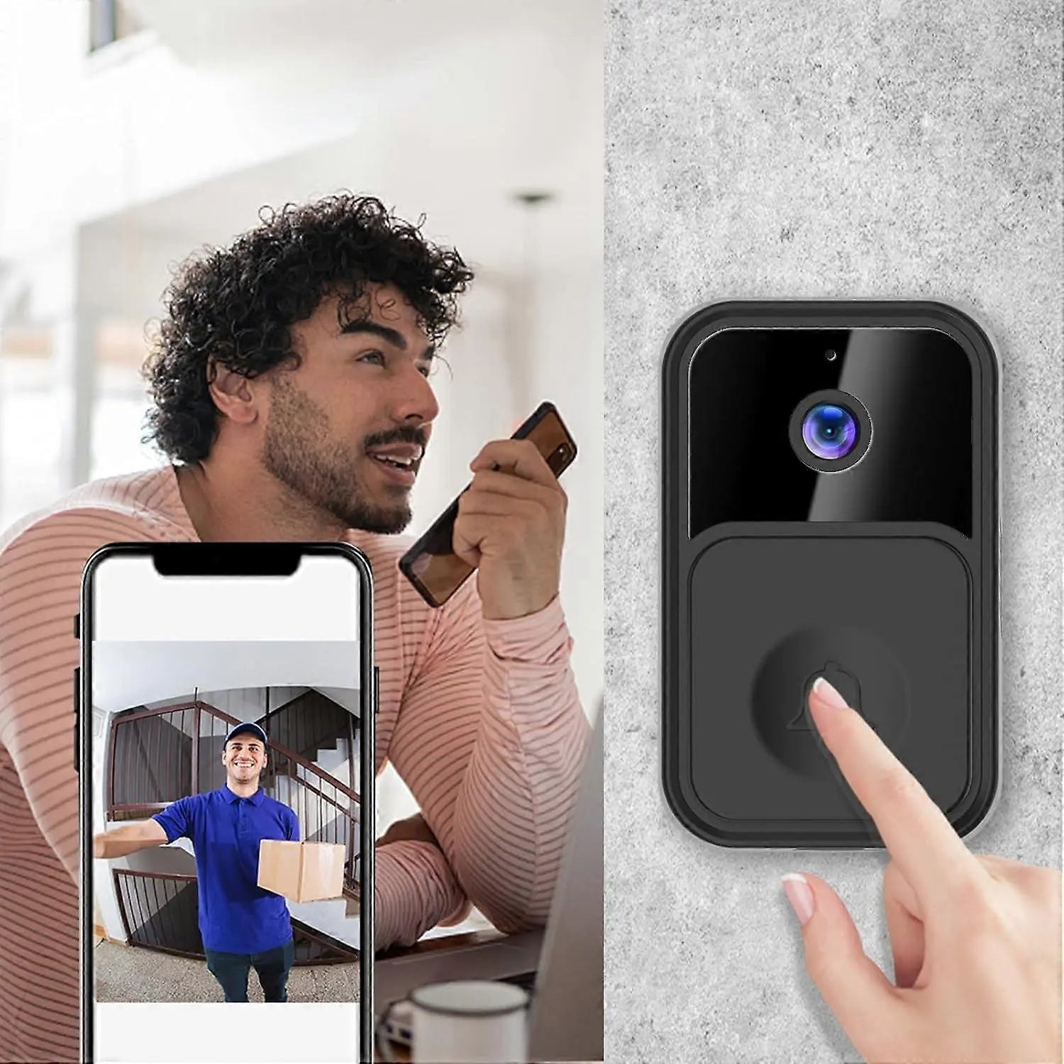 Smart WiFi Video Doorbell, Wireless Anti-Theft Camera Doorbell Wholesale Hub