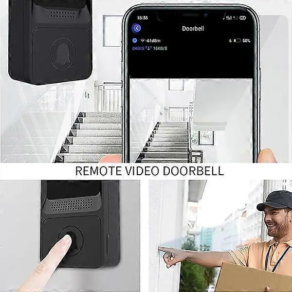 Wireless Smart Video Doorbell, Night Vision Security Camera Wholesale Hub
