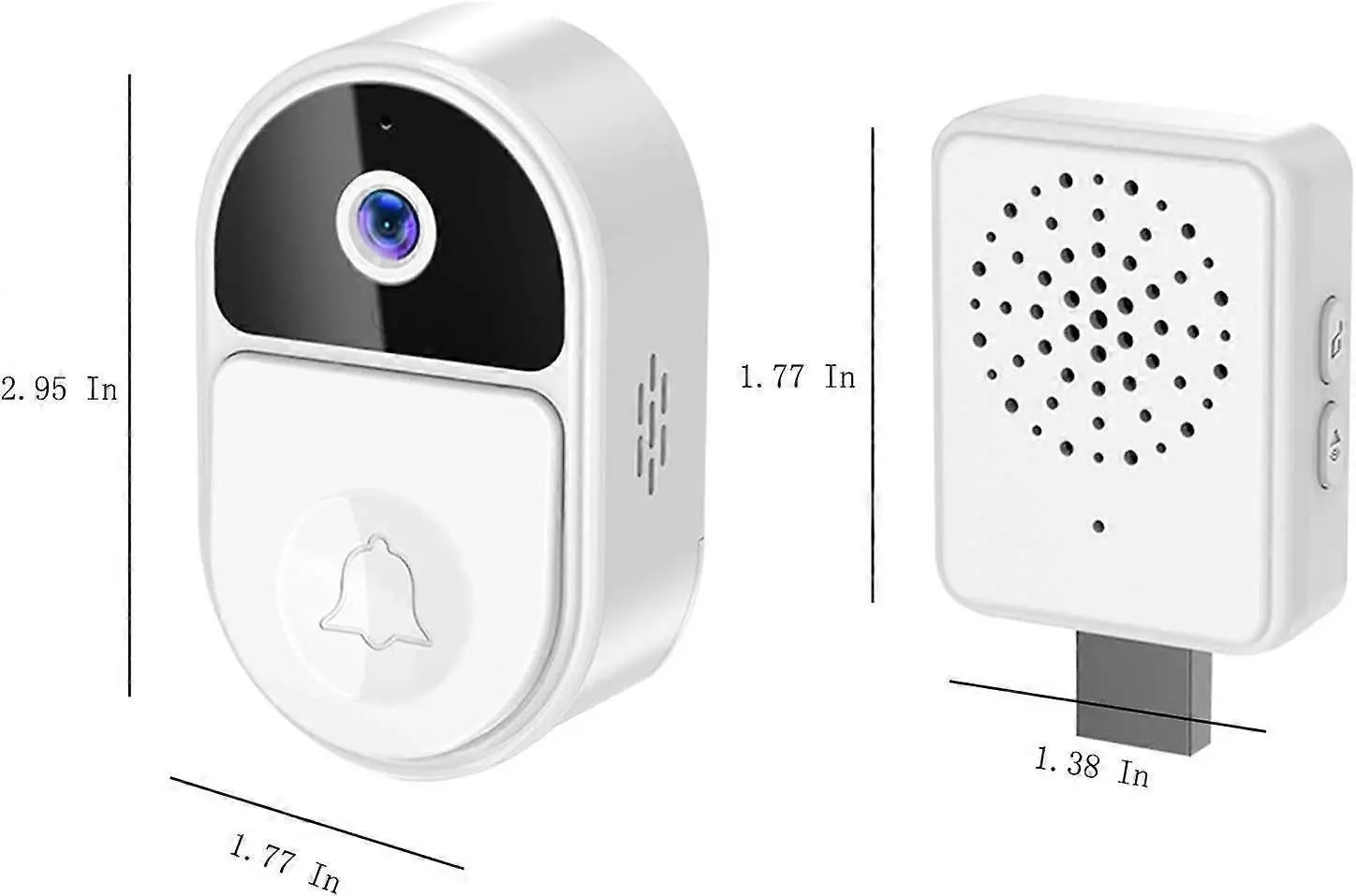 Smart Video Doorbell with Chime, HD Night Vision, Anti-Theft Wholesale Hub
