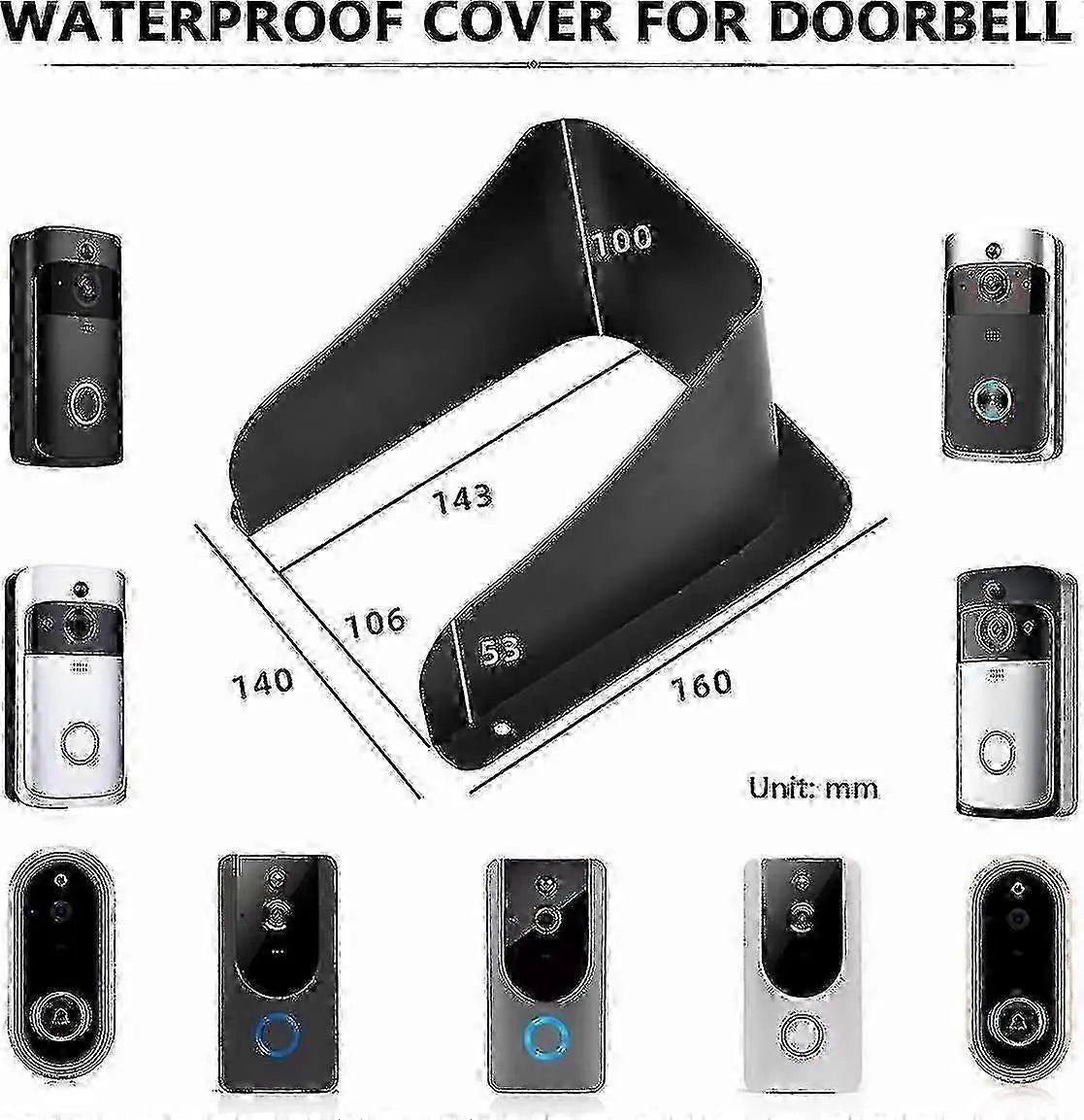Waterproof Protective Cover for Ring Video Doorbell & Chime Wholesale Hub