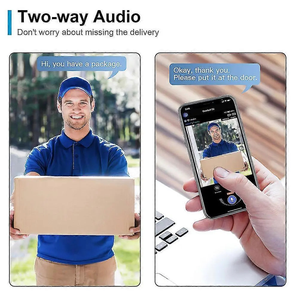 Wireless WiFi Video Doorbell Camera with Two Chimes Wholesale Hub