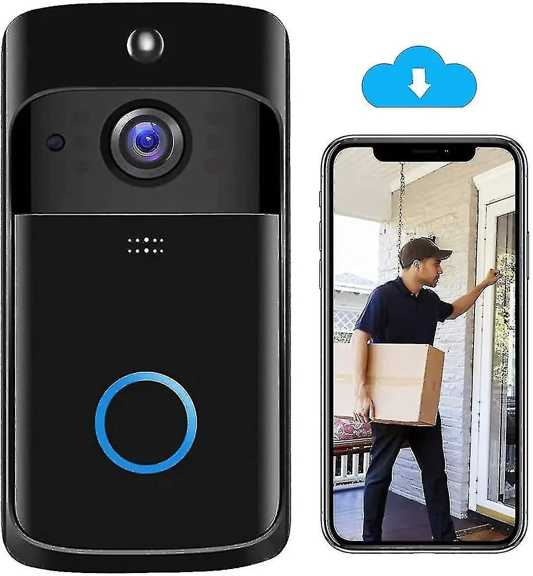 Wireless Video Doorbell Camera, HD WiFi Smart Home Security Wholesale Hub