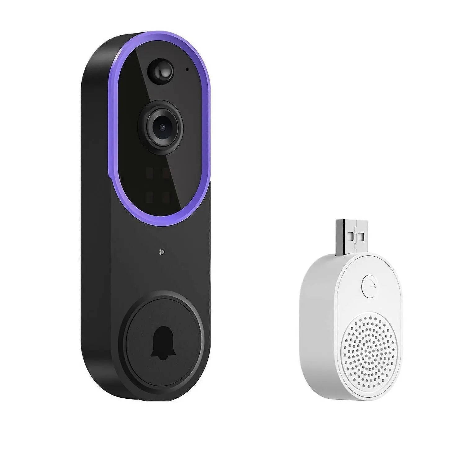 Smart Wireless Video Doorbell, HD Night Vision, Intercom Security Wholesale Hub