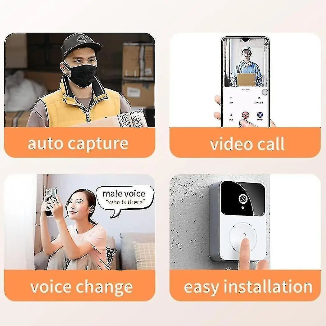 Smart Ring Video Doorbell, Wireless HD Night Vision Home Intercom Wholesale Hub