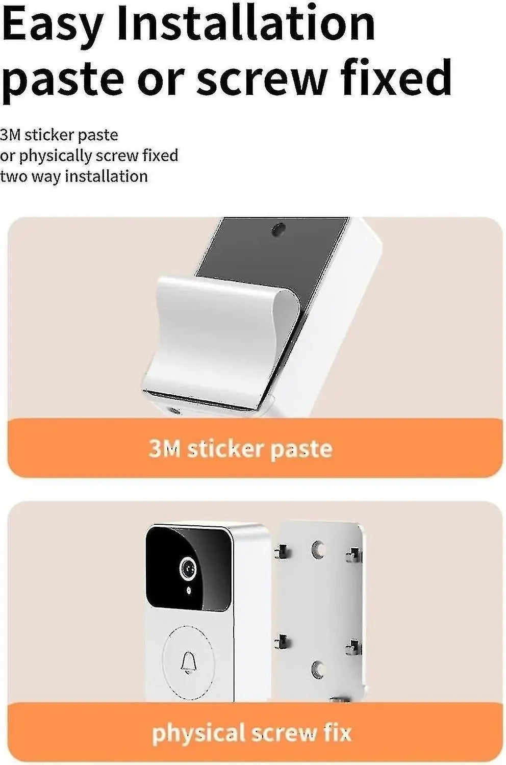 Smart Ring Video Doorbell, Wireless HD Night Vision Home Intercom Wholesale Hub