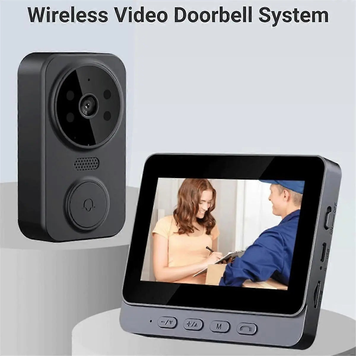 1080P Video Doorbell, Night Vision, USB-C, 2.4GHz WiFi, 2-Way Audio, 256GB Wholesale Hub