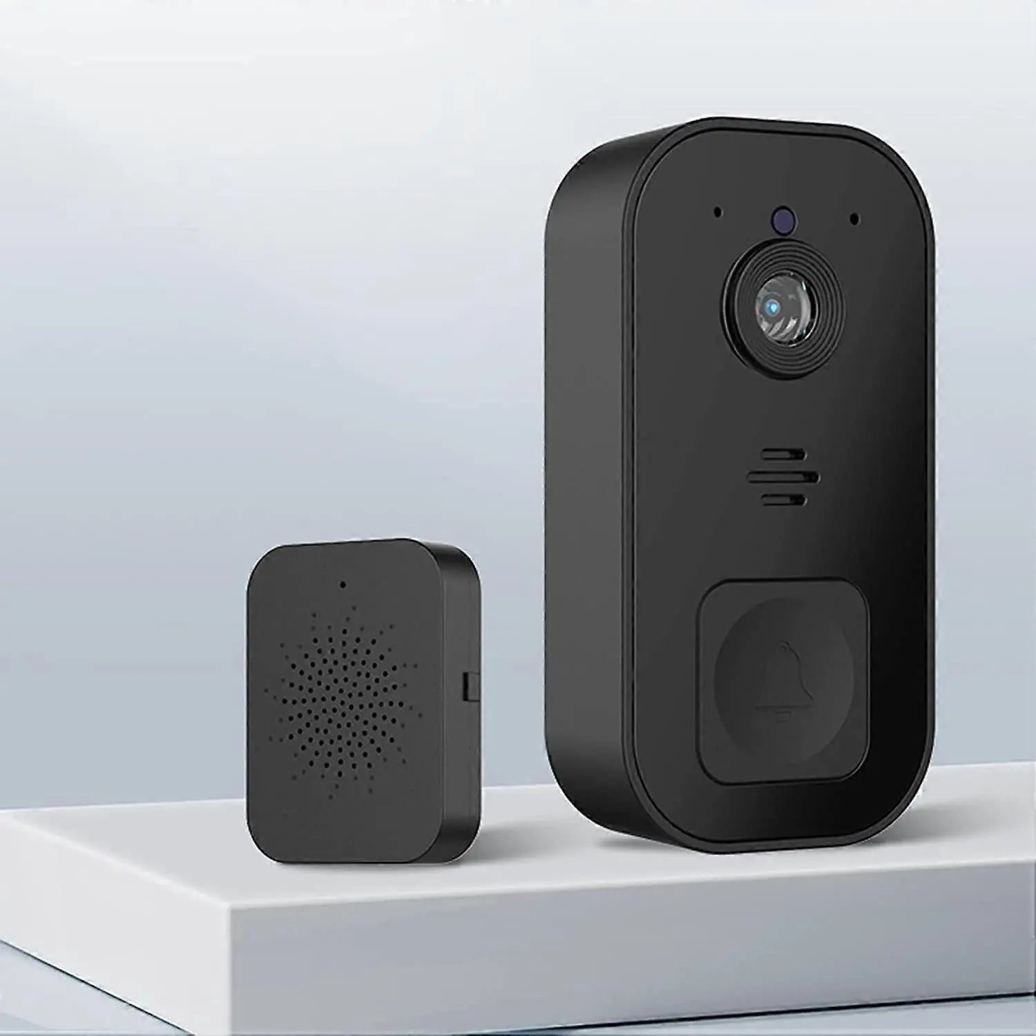 Wireless Video Doorbell Camera, 2.4GHz WiFi, Black Wholesale Hub