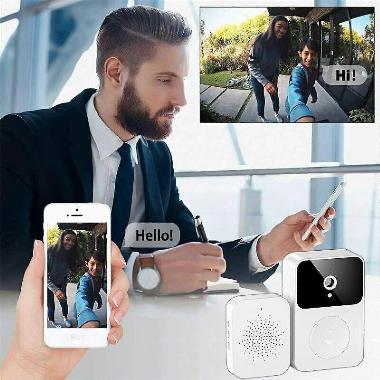 WiFi Smart Video Doorbell, Wireless Phone Intercom Security Camera Wholesale Hub