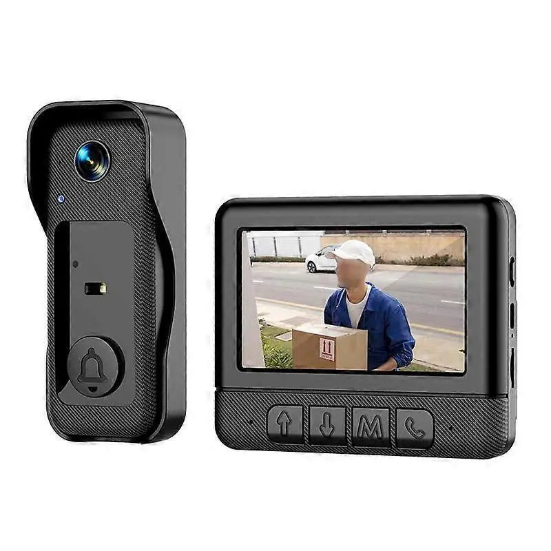 X6 Wireless Video Doorbell, Night Vision, Black Wholesale Hub