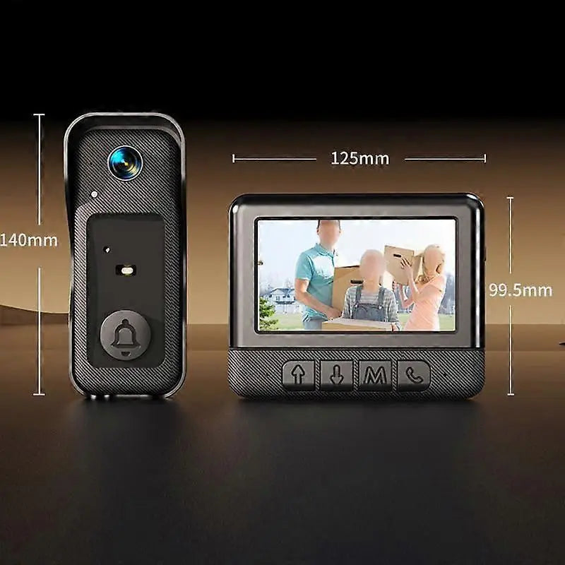 X6 Wireless Video Doorbell, Night Vision, Black Wholesale Hub