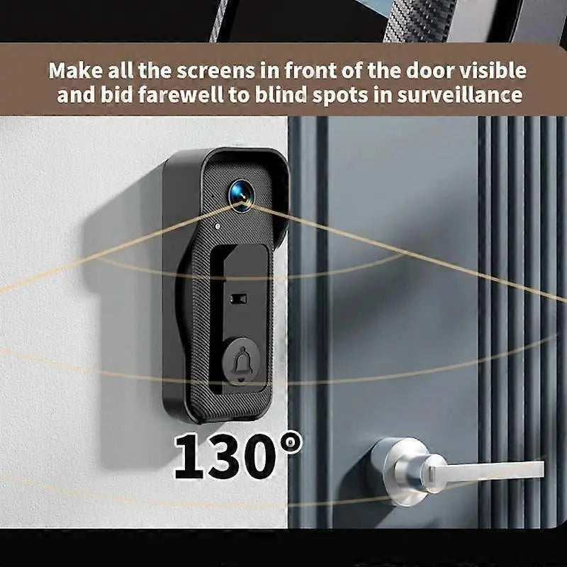 X6 Wireless Video Doorbell, Night Vision, Black Wholesale Hub