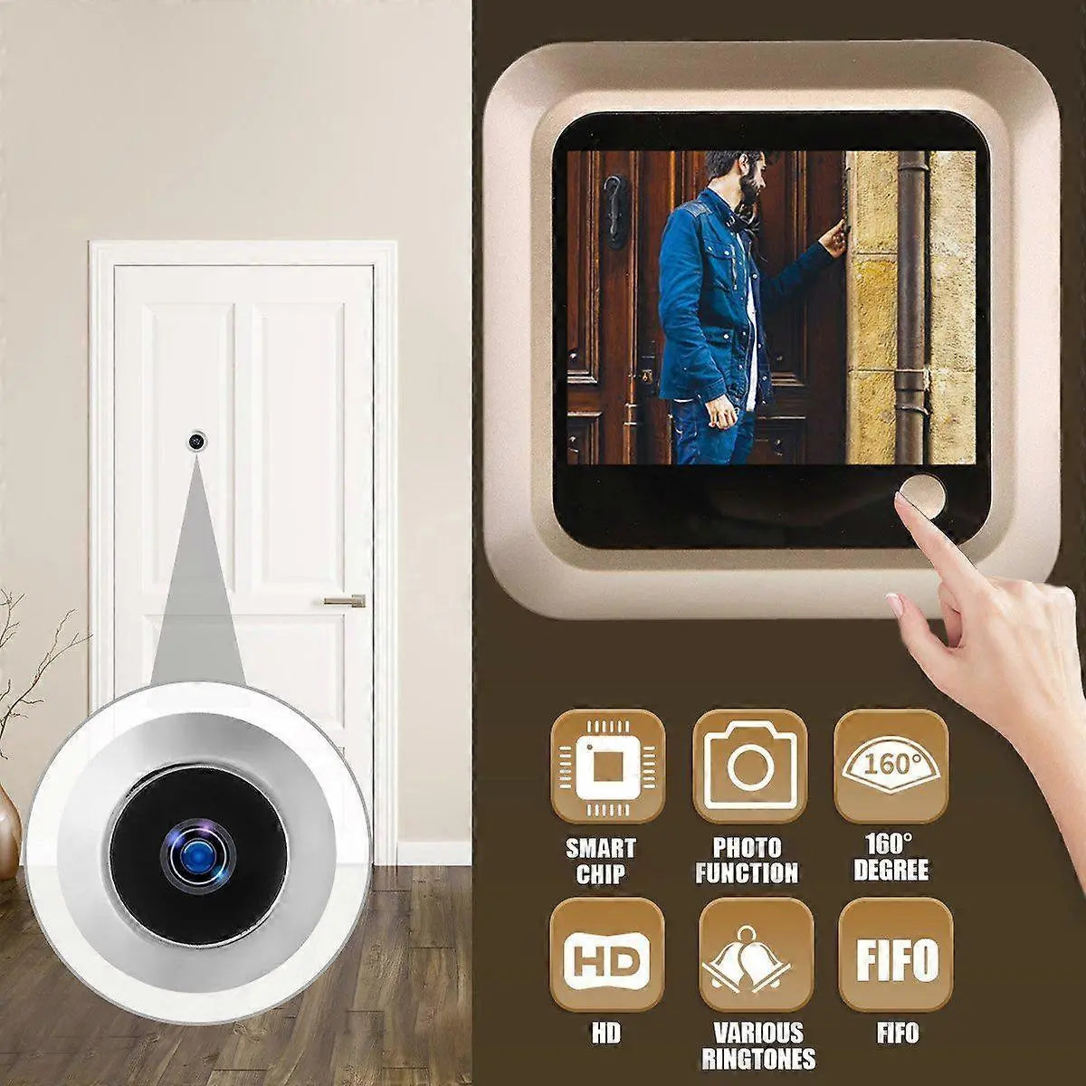 2.4 Inch Wireless Camera Video Doorbell Wholesale Hub