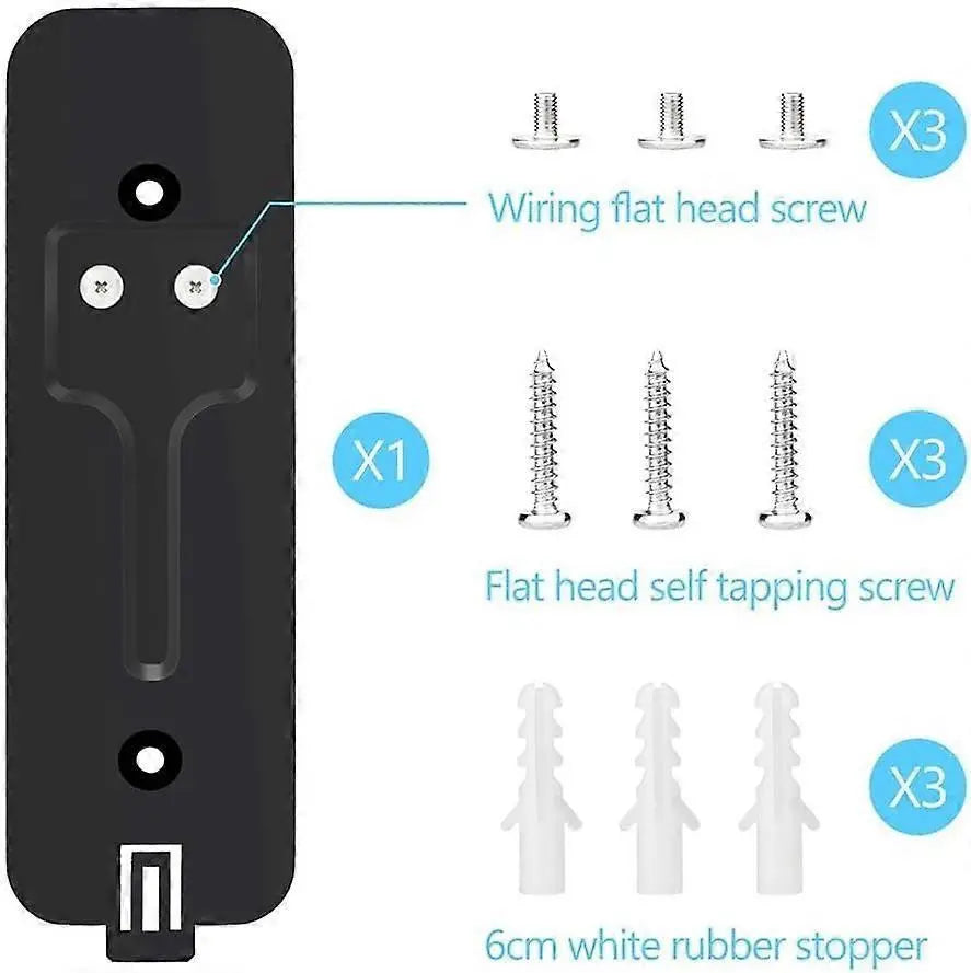 Video Doorbell Installation Kit for Home & Office (Black) Wholesale Hub