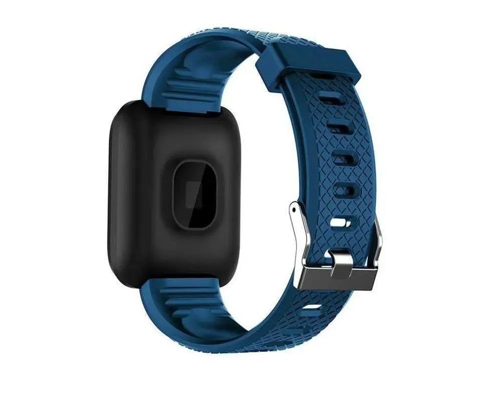 116Plus Sports Android IOS Bluetooth Touch Water Resistant Screen Fitness Tracker Smart Wrist Bracelet - Black Wholesale Hub