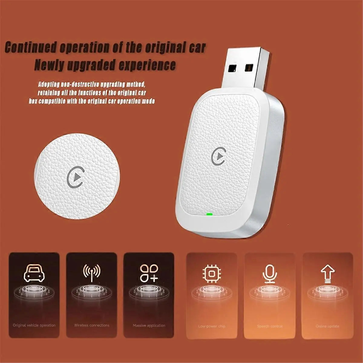 CarPlay & Android Auto Adapter, Mini Plug & Play Car Dongle Wholesale Hub