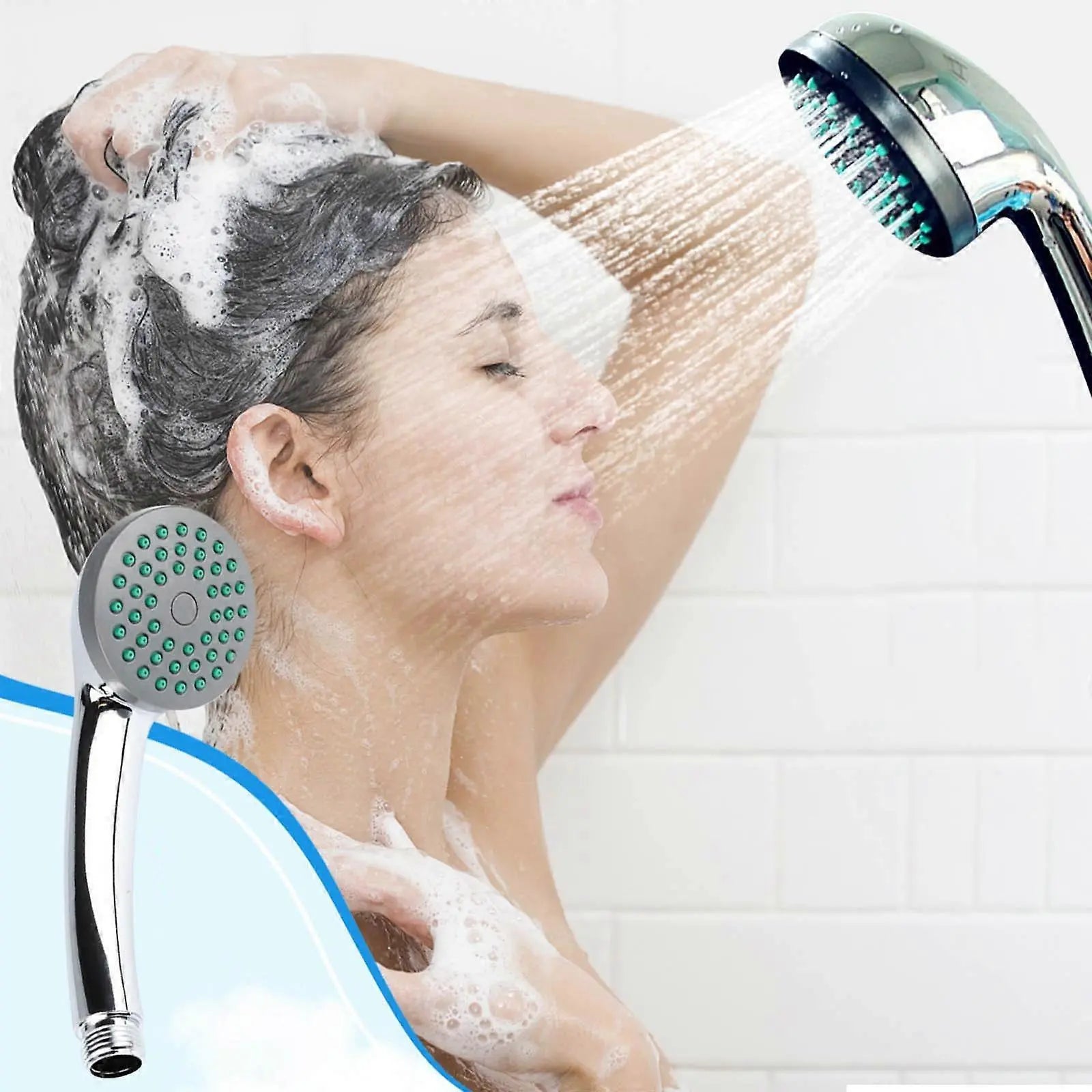 High Pressure Handheld Shower Head with Water Softener Wholesale Hub