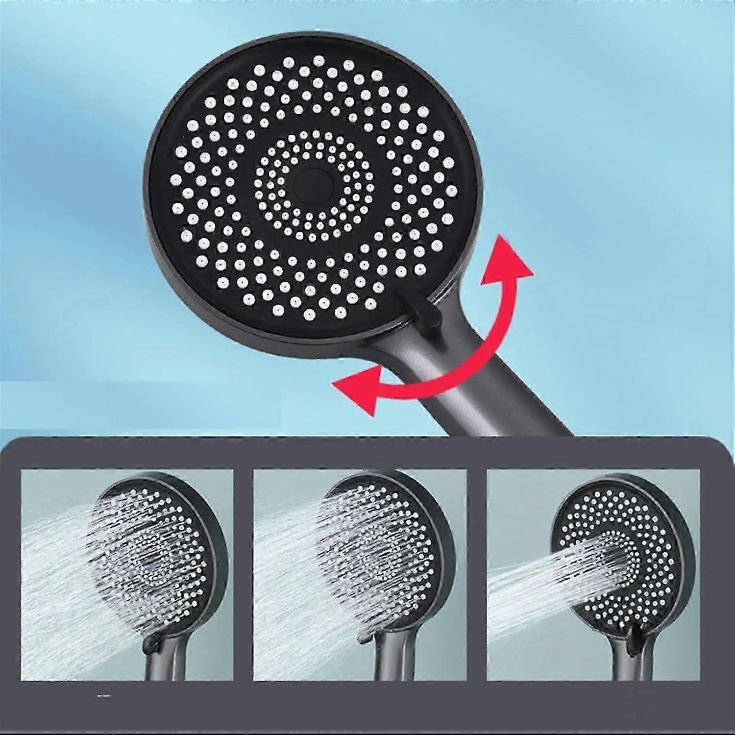 Handheld Shower Head Style, Bathroom Sprinkler - Gray Wholesale Hub