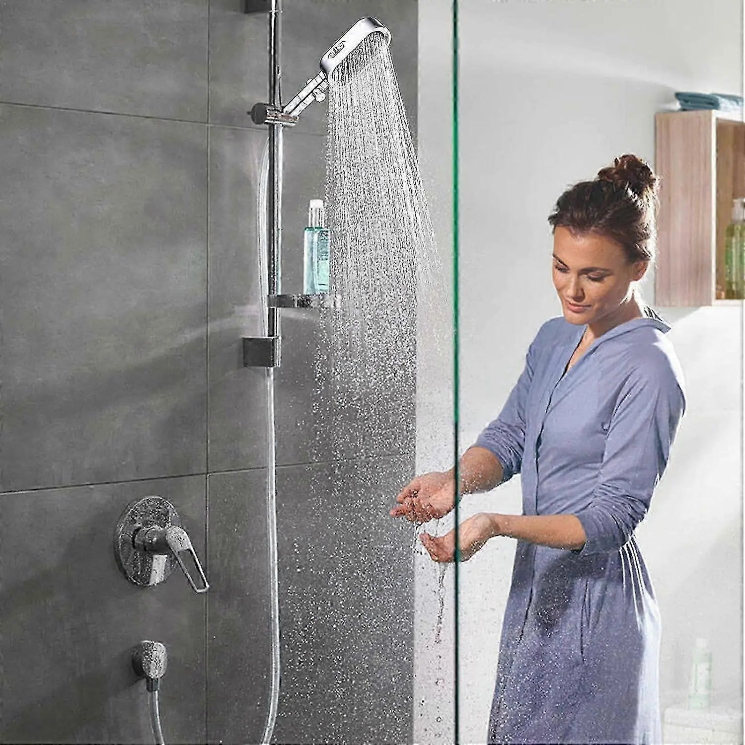 Adjustable High Pressure Shower Head Set with 1.5m Hose Wholesale Hub