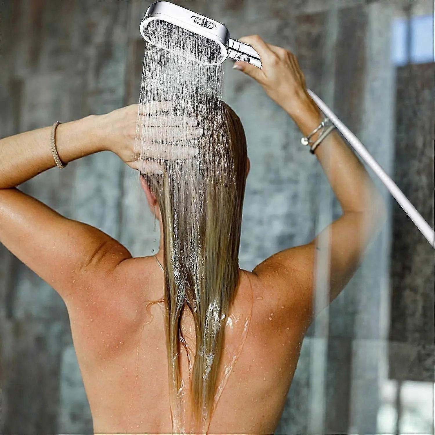 Adjustable High Pressure Shower Head Set with 1.5m Hose Wholesale Hub