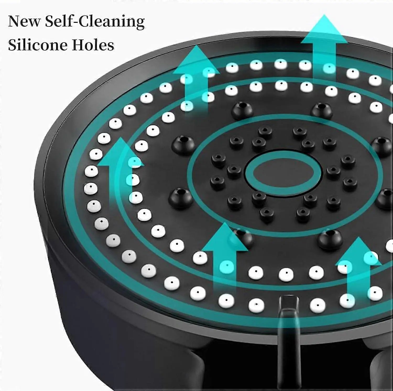 High Pressure Adjustable Shower Head with 1.5M Hose, Anti-Limescale Wholesale Hub