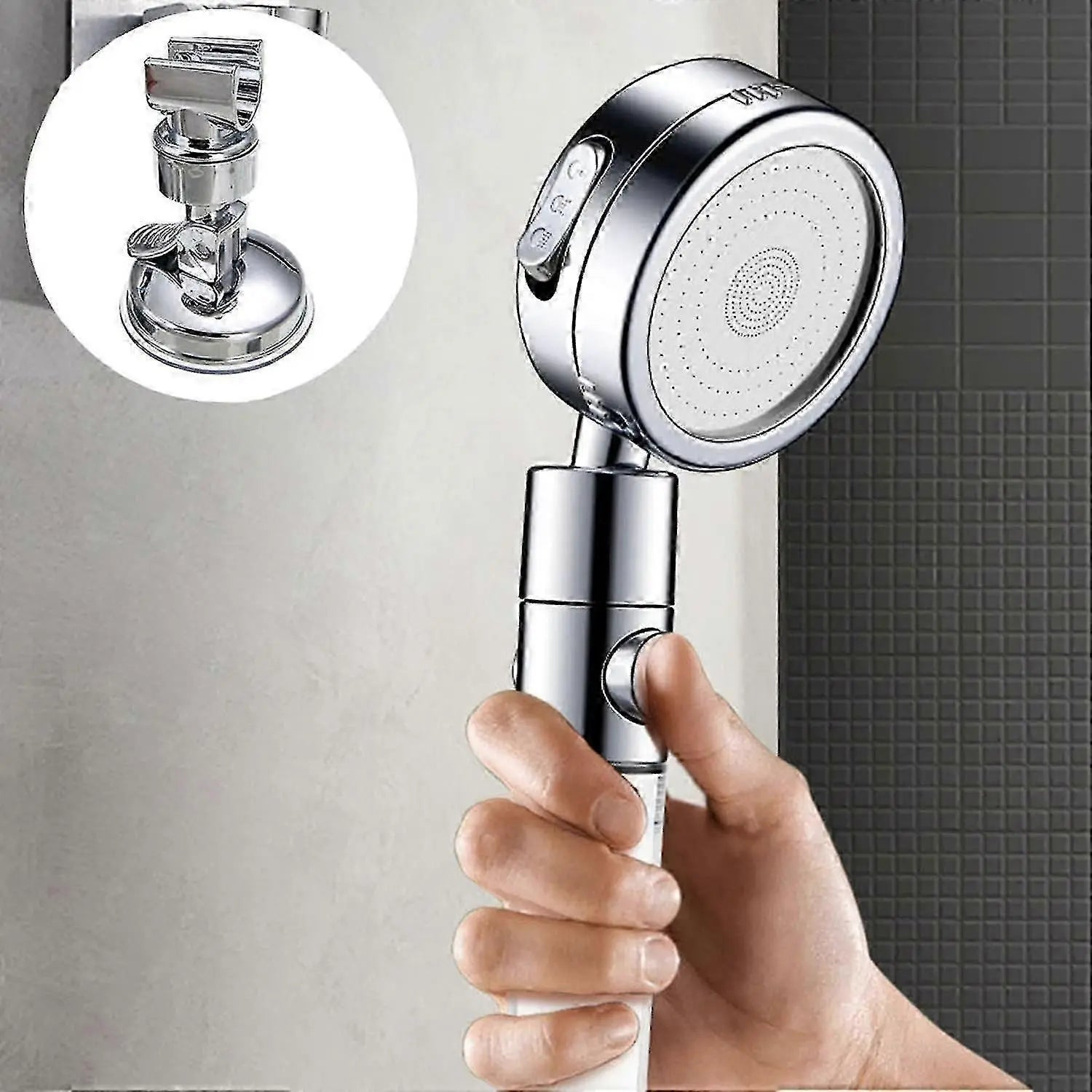 Adjustable Removable Shower Head Holder, No Drill Bracket Wholesale Hub