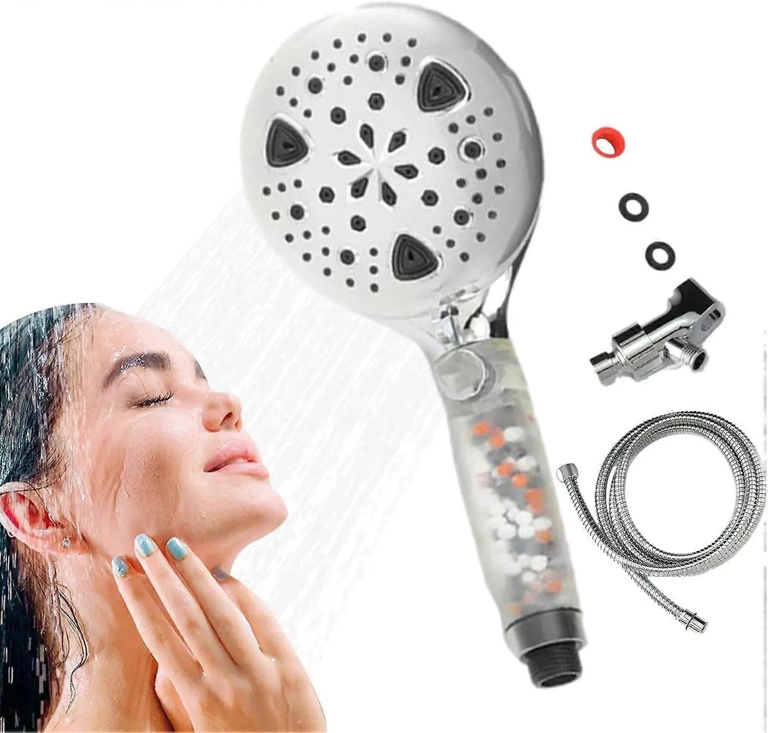 Handheld Shower Spray Head, Reusable Water Saving Design Wholesale Hub