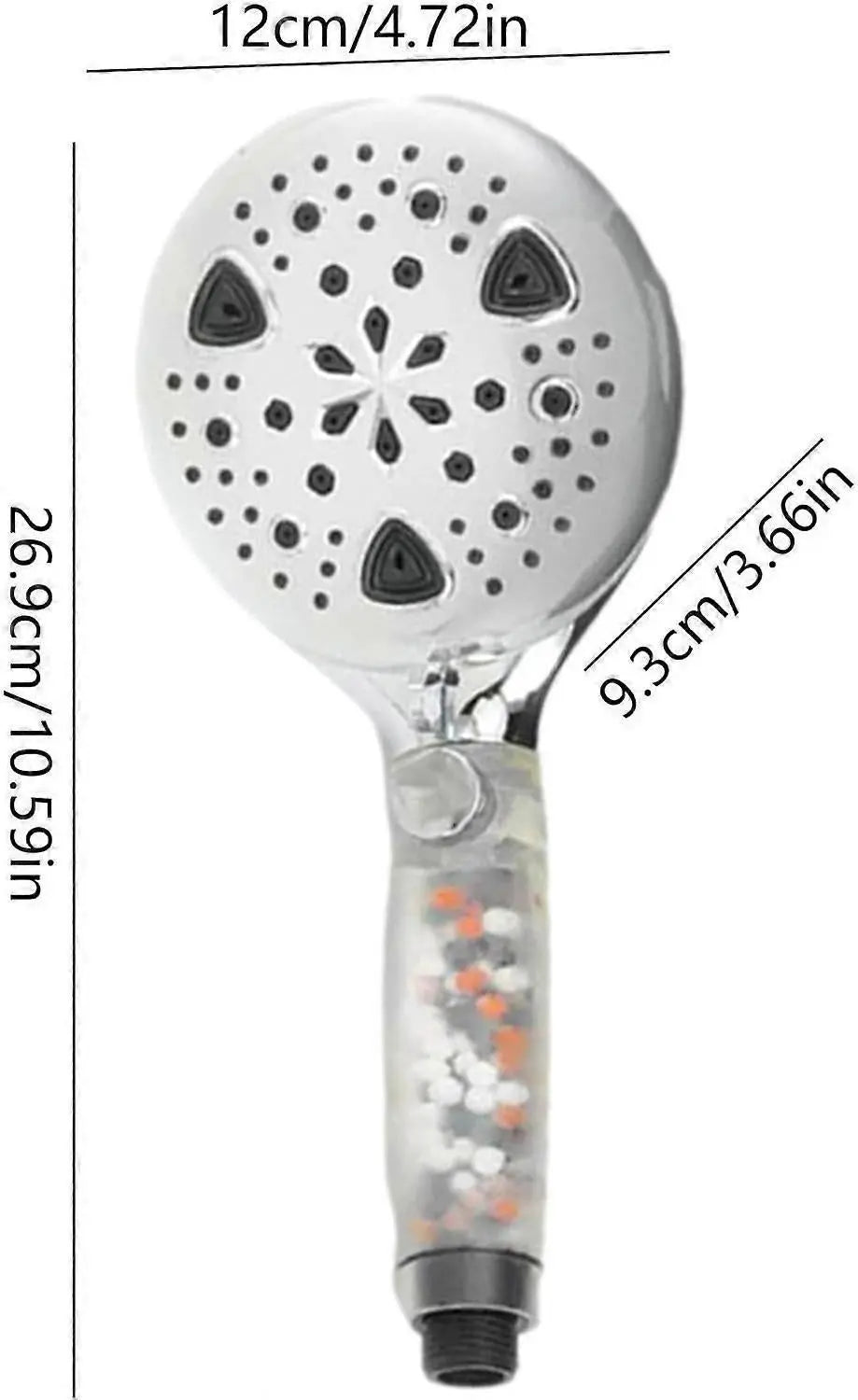 Handheld Shower Spray Head, Reusable Water Saving Design Wholesale Hub