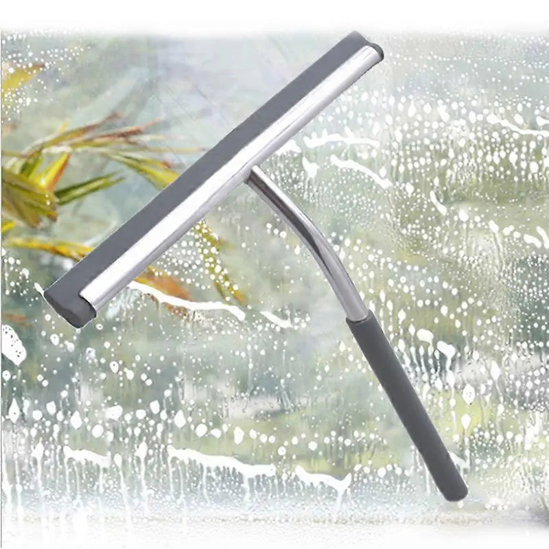 Stainless Steel Silicone Shower Squeegee, Glass Cleaning Tool Wholesale Hub