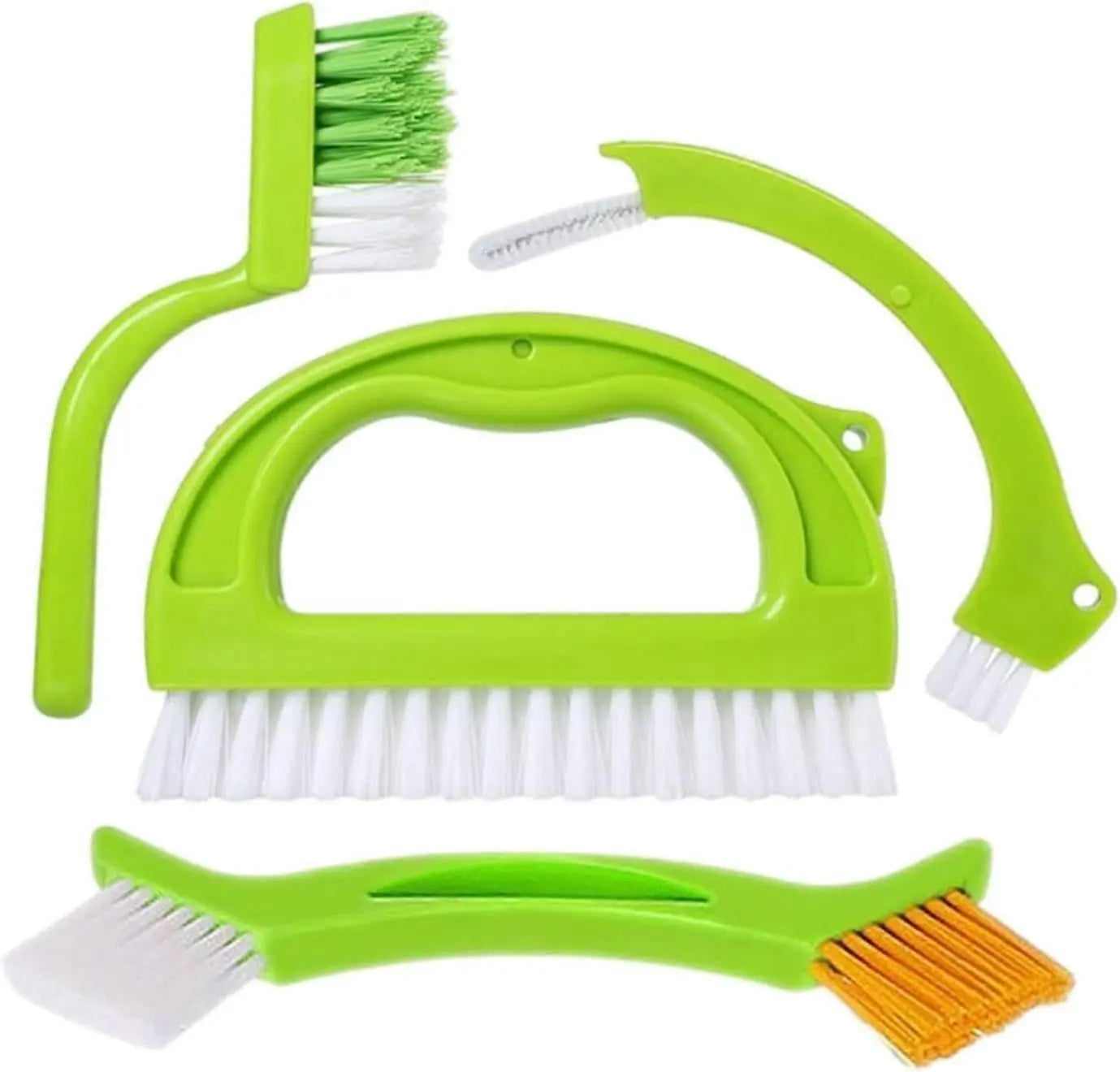 4pcs Household Cleaning Brush Set for Bathroom & Window Groove Wholesale Hub