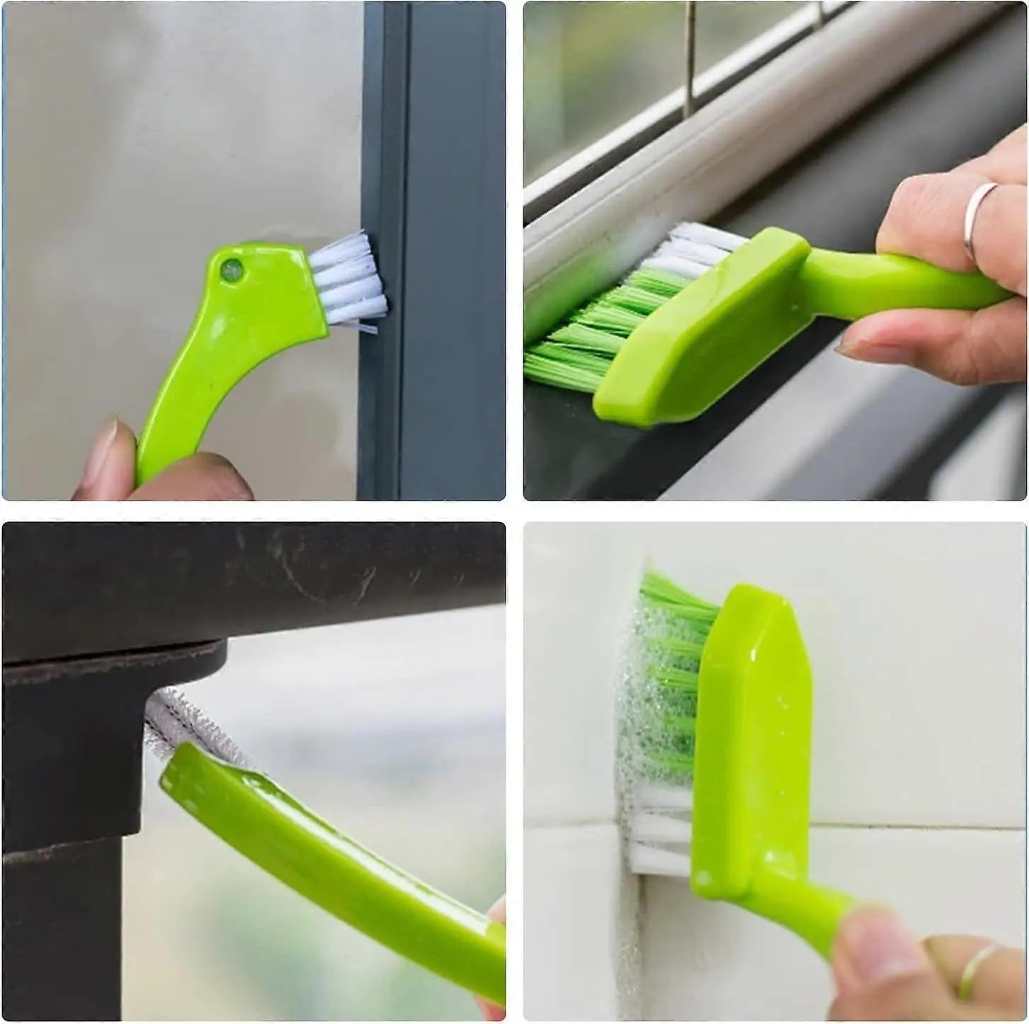 4pcs Household Cleaning Brush Set for Bathroom & Window Groove Wholesale Hub