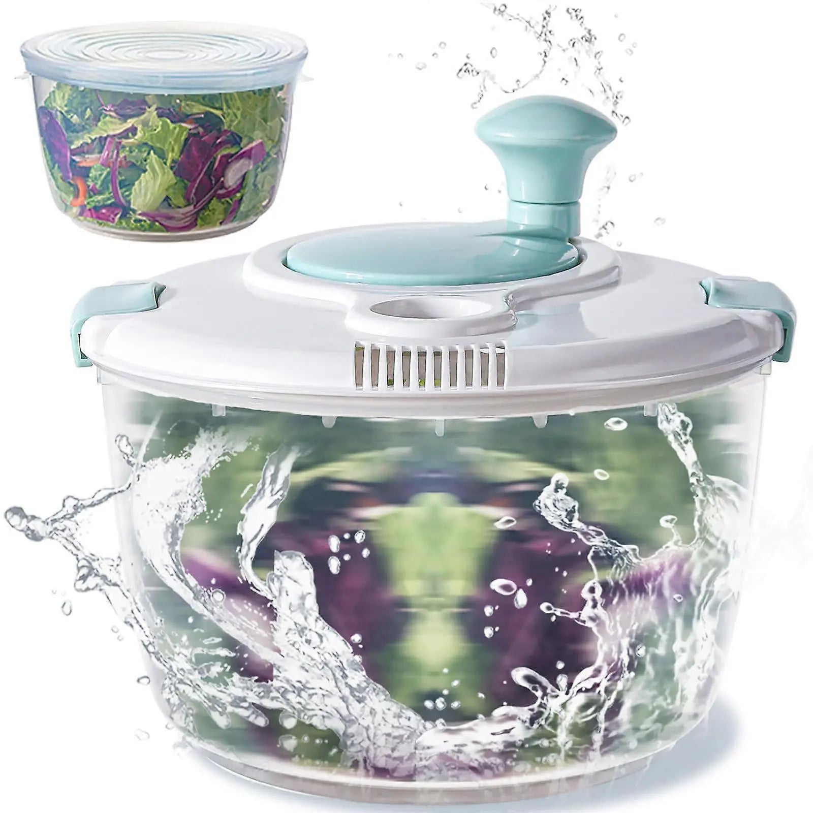 Salad Spinner 4.8Qt Vegetable Lettuce Washer Dryer Bowl Wholesale Hub