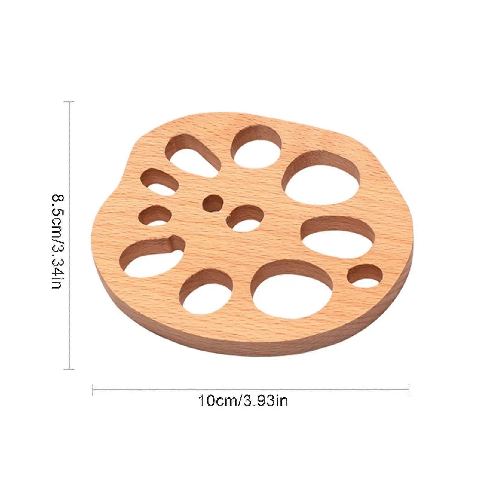 Wooden Drink Coaster Lotus Root Slice Design Wholesale Hub