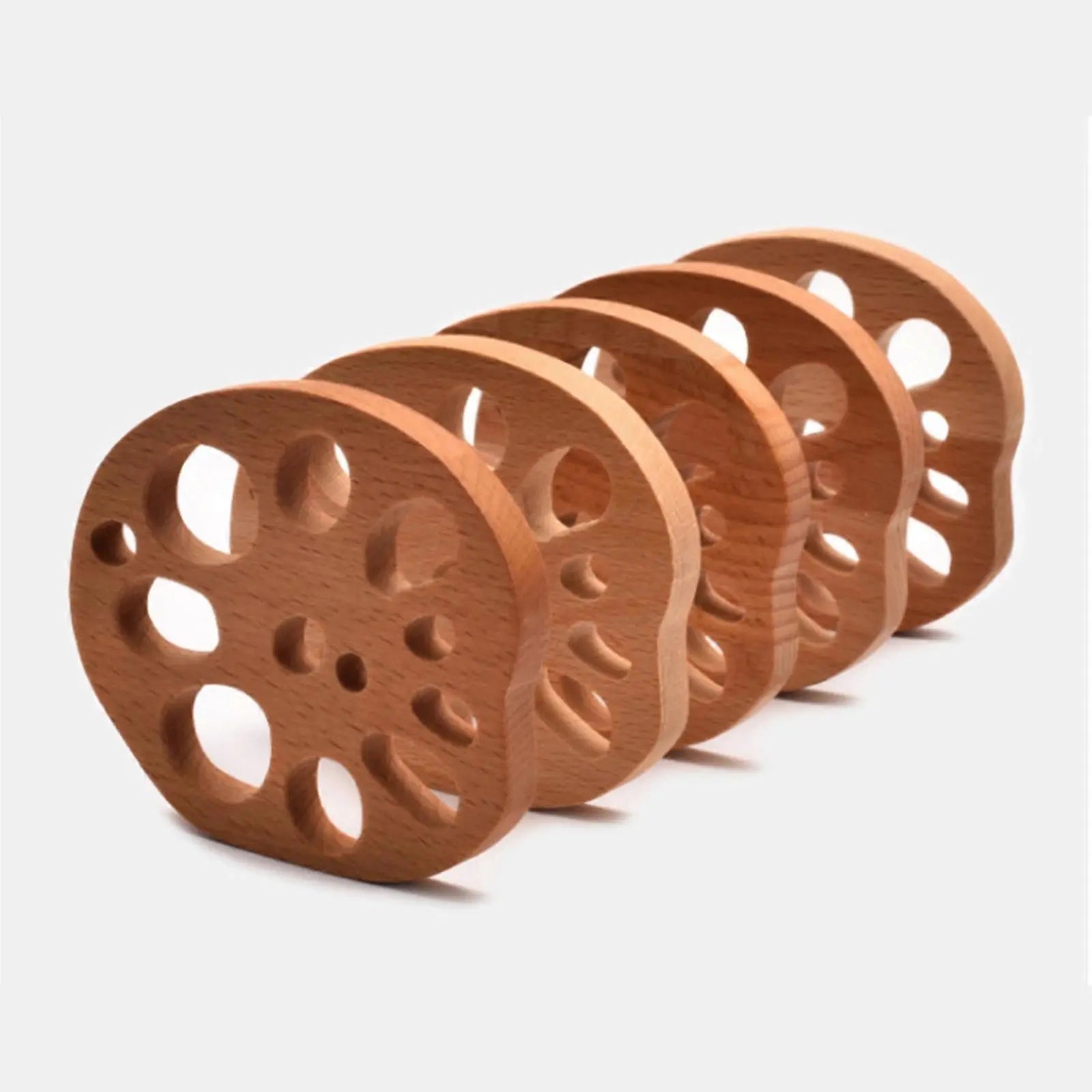 Wooden Drink Coaster Lotus Root Slice Design Wholesale Hub