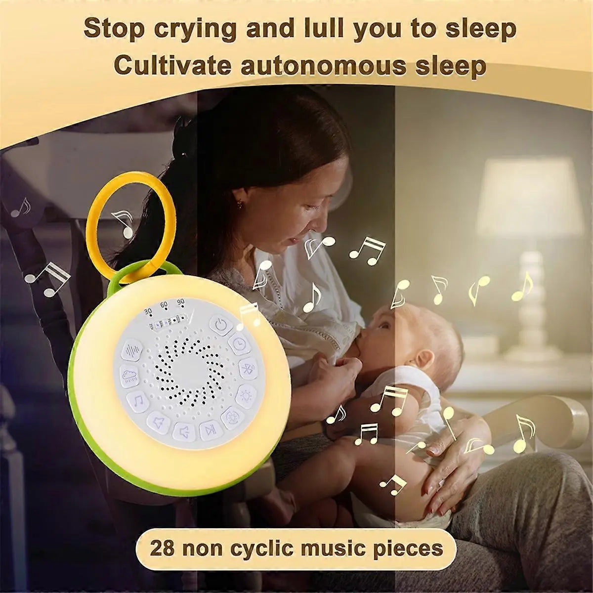 White Noise Machine with 11 Adjustable Sounds Blue Wholesale Hub