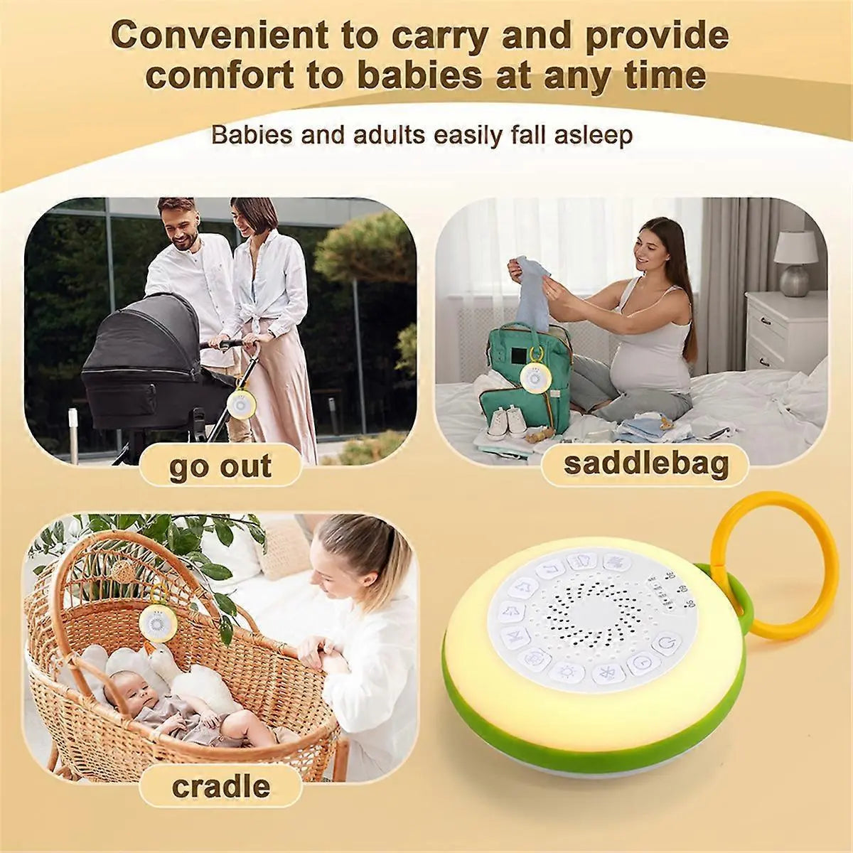 White Noise Machine with 11 Adjustable Sounds Blue Wholesale Hub