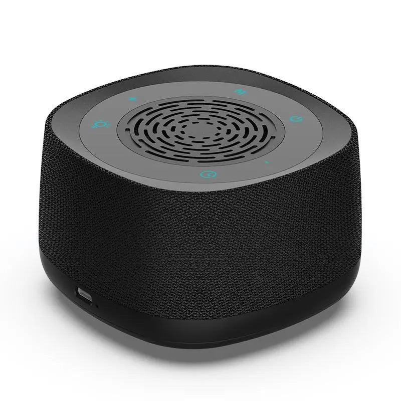 Bluetooth White Noise Machine 14 Sounds Rechargeable Breathing Light Black Wholesale Hub