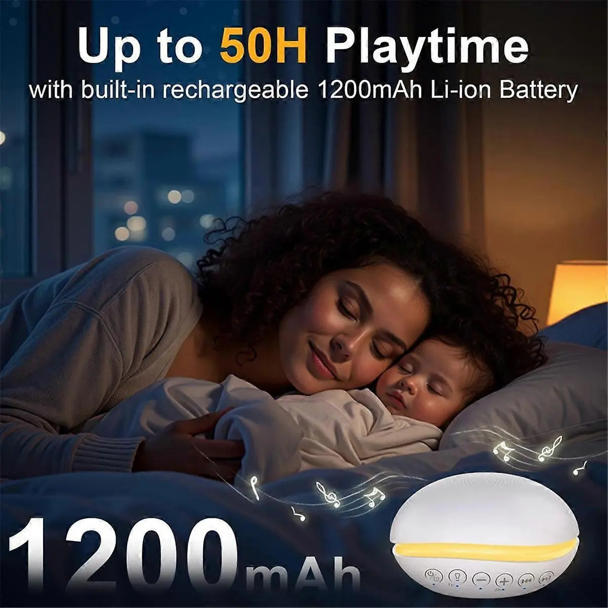 Portable White Noise Machine Sound Therapy for Home Travel Relaxation Wholesale Hub