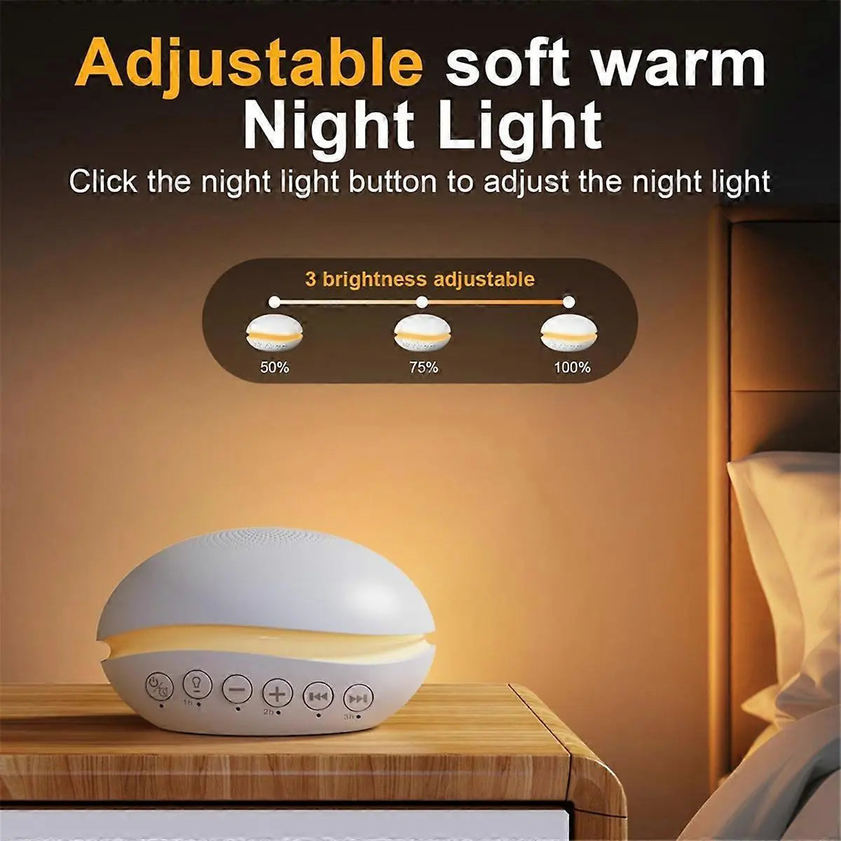Portable White Noise Machine Sound Therapy for Home Travel Relaxation Wholesale Hub