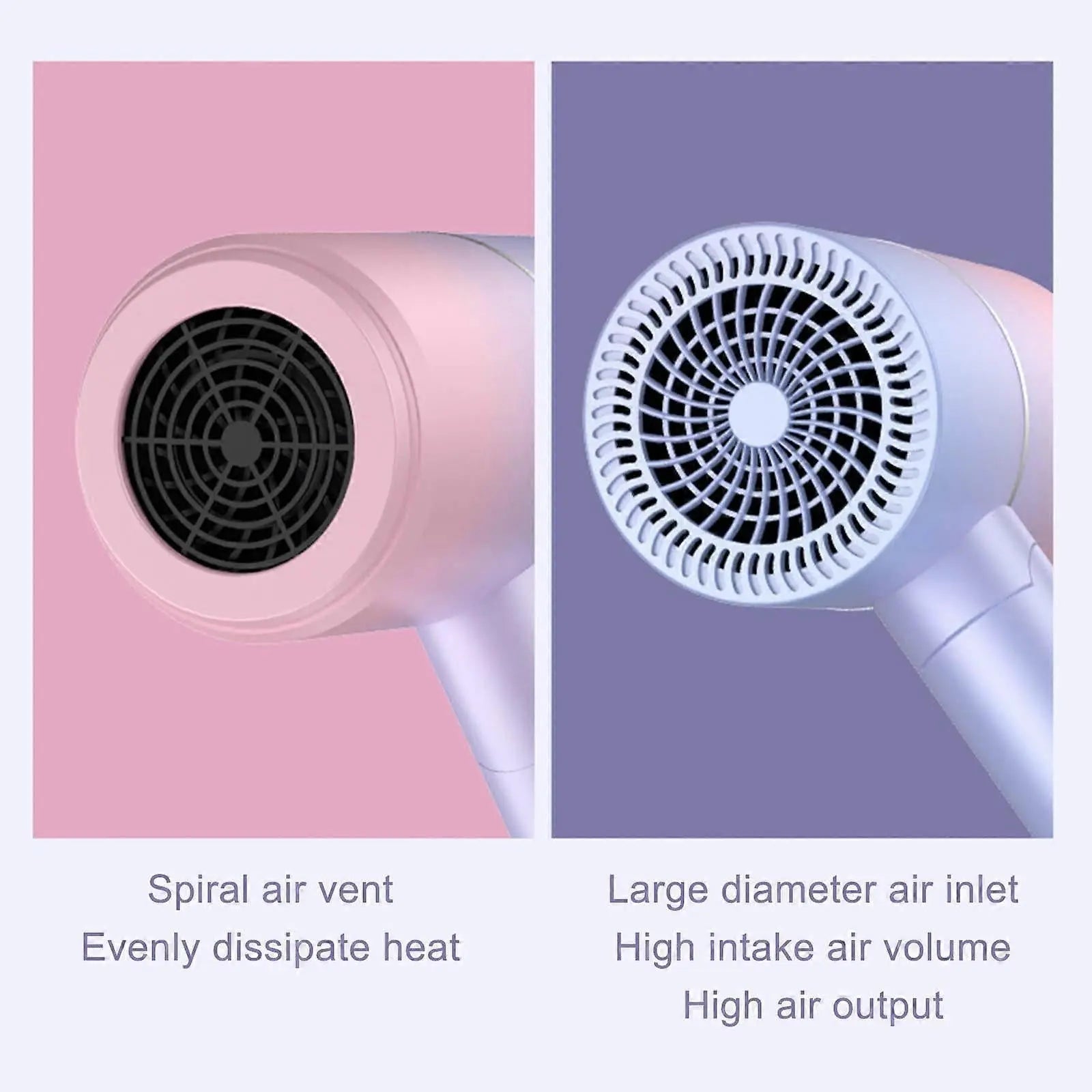 Blue Gradient Hair Dryer Constant Temp Hot & Cold Silent Dryer Wholesale Hub