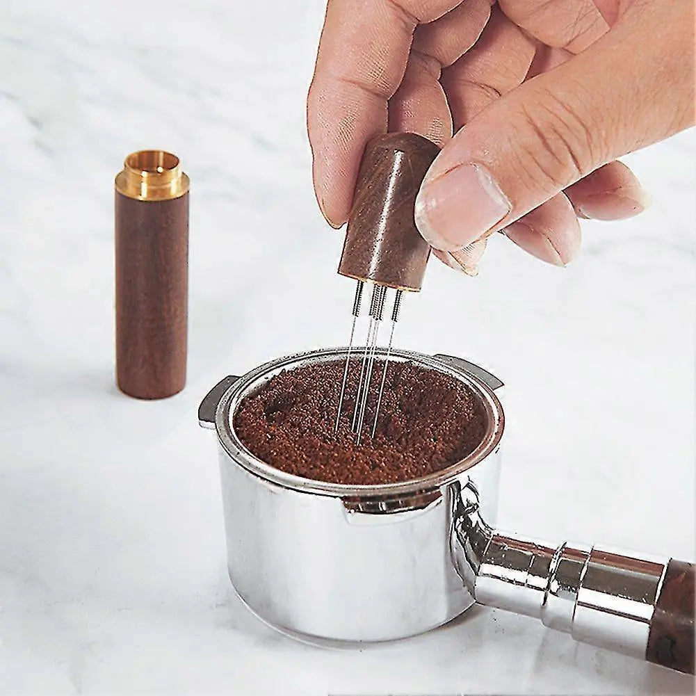 Stainless Steel Coffee Tamper with WDT Needles Espresso Distributor Tool Wholesale Hub