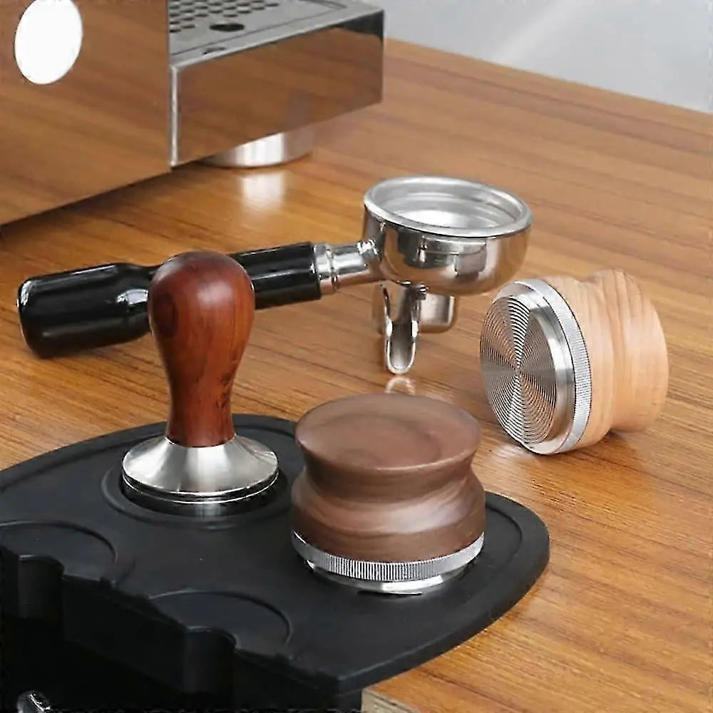 58.35mm Espresso Coffee Distributor Tamper with Four Inclined Slopes Base Wholesale Hub